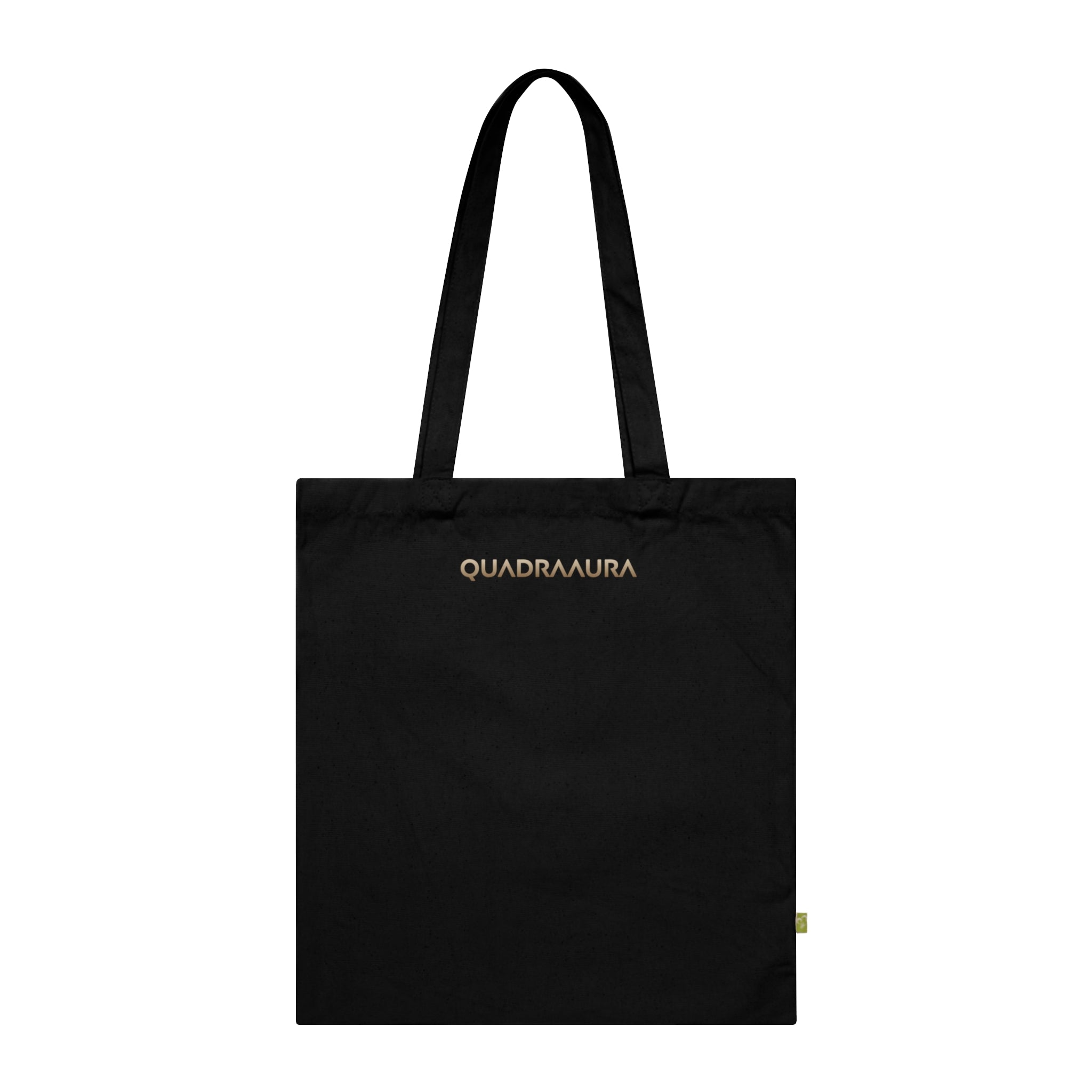 QUADRAAURA — Geometric Gold DNA Symbol Organic Cotton Tote