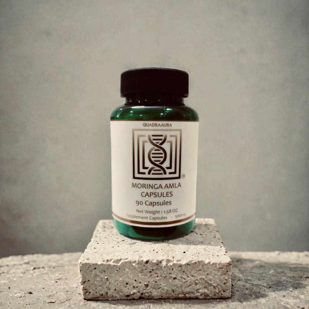 QUADRAAURA, Moringa + Amla, 90 Capsules
