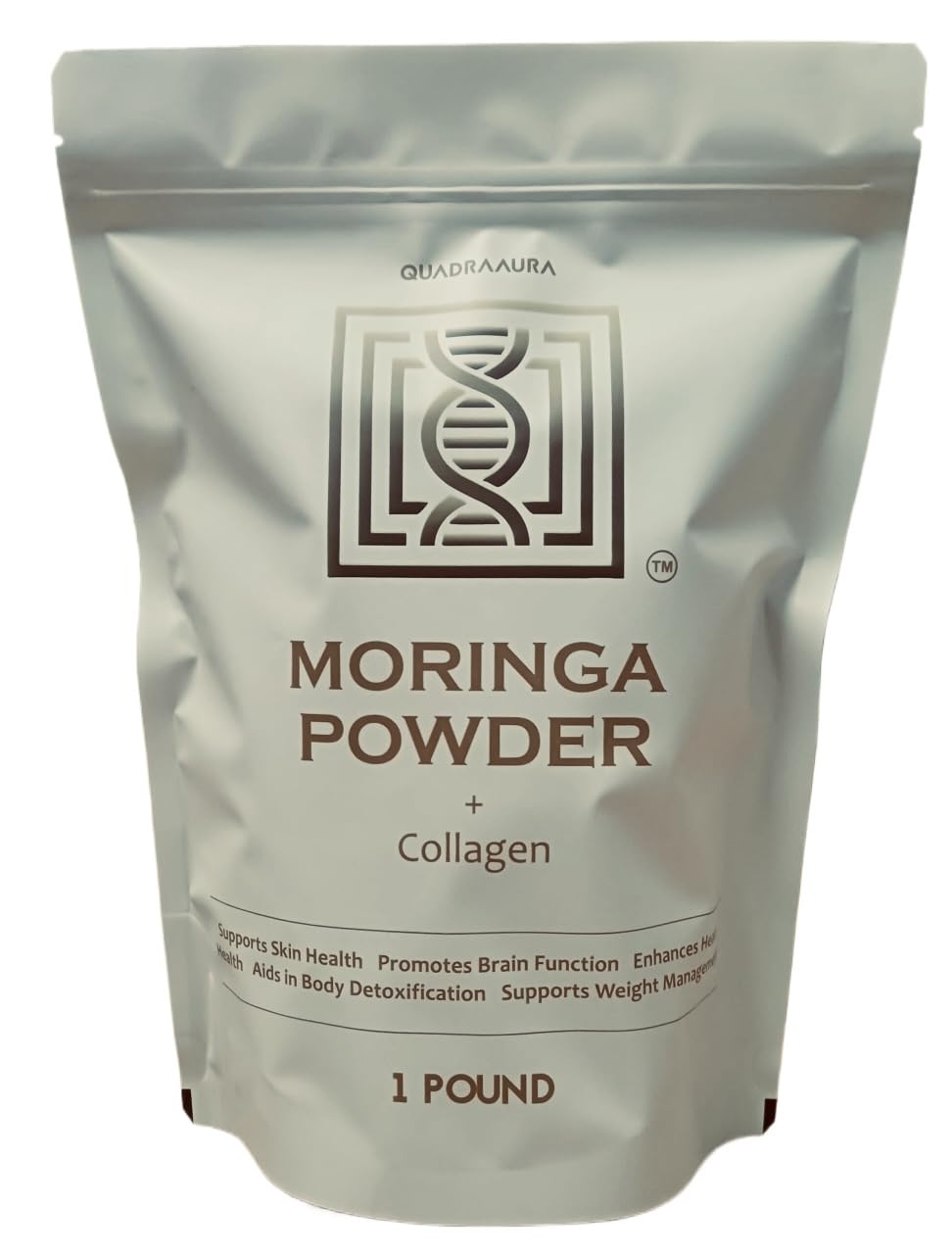 QUADRAAURA Moringa + Collagen Powder, 60-Day Supply